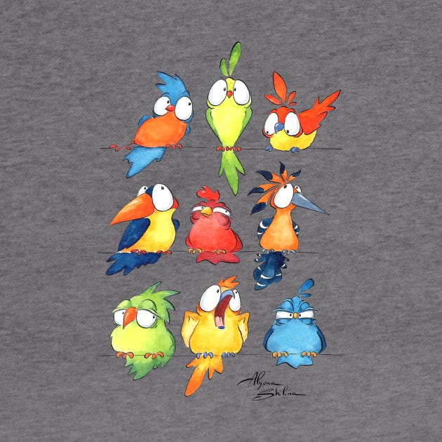 Funny Birds by Alyona Shilina